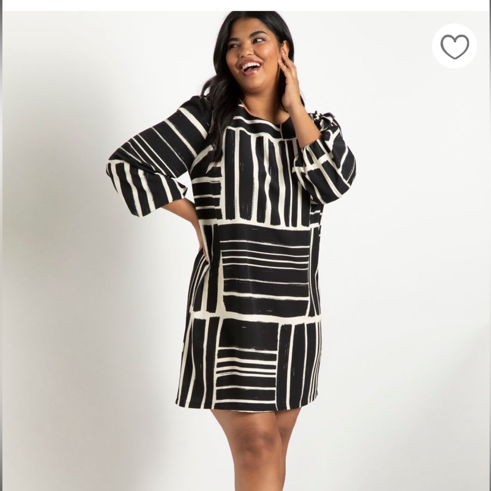 Eloquii graphic shift dress. Size 16